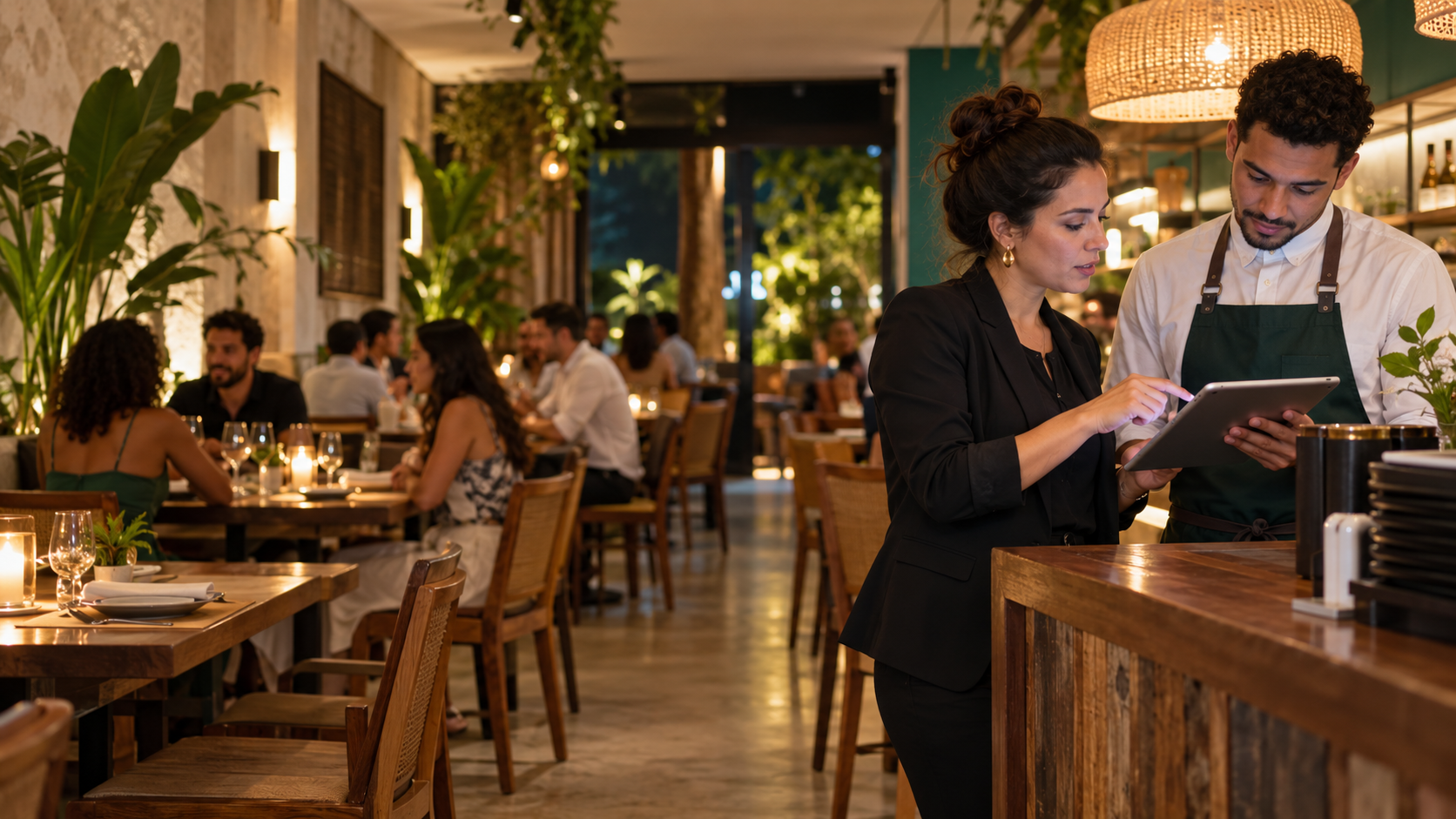 Atendimento em restaurante